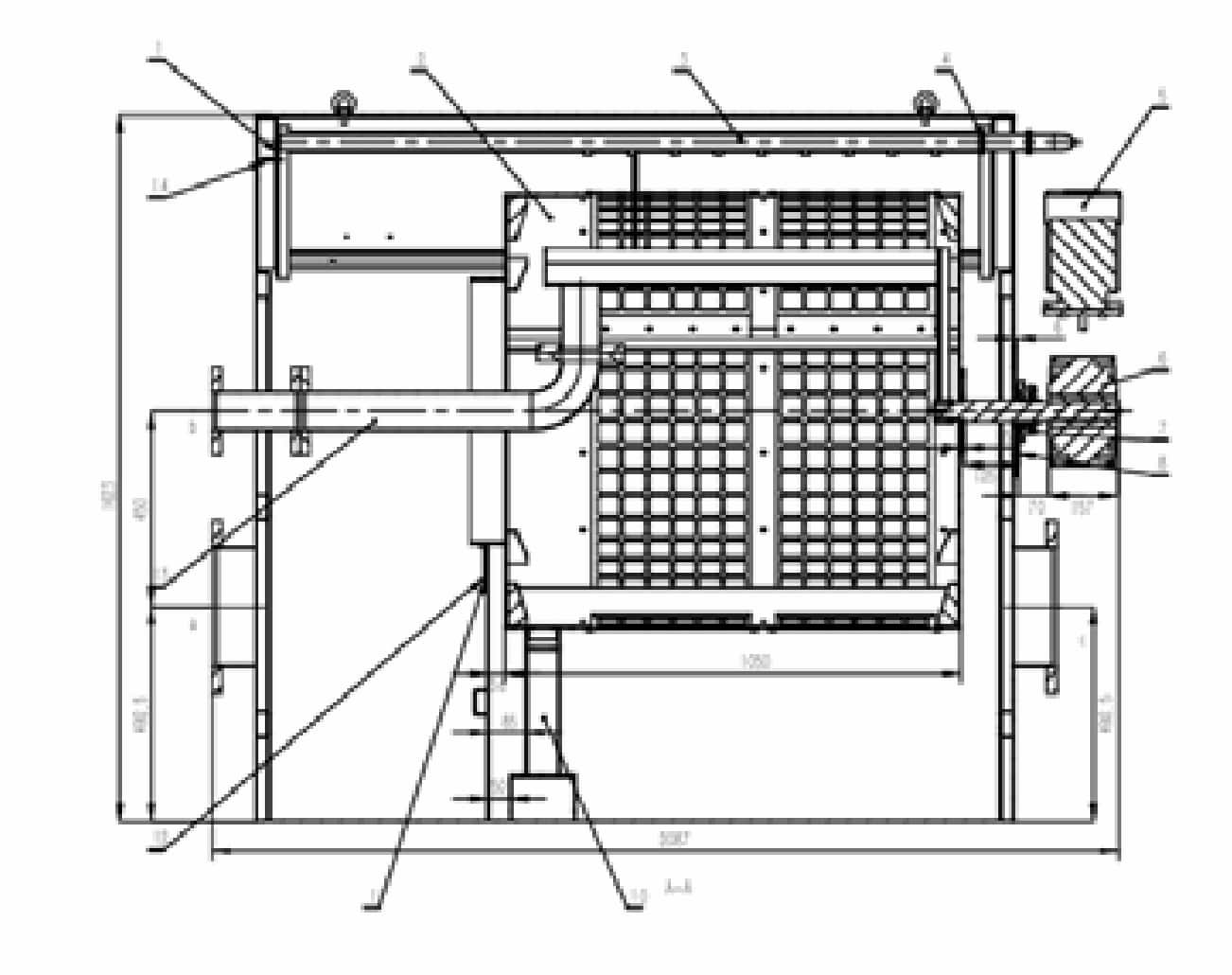 Rotary Drum Microfiltration Machine Component Diagram